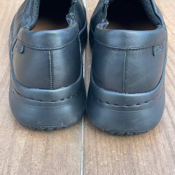 Women's Clarks Pro Gem Black Leather Size 8W - Picture 7 of 7